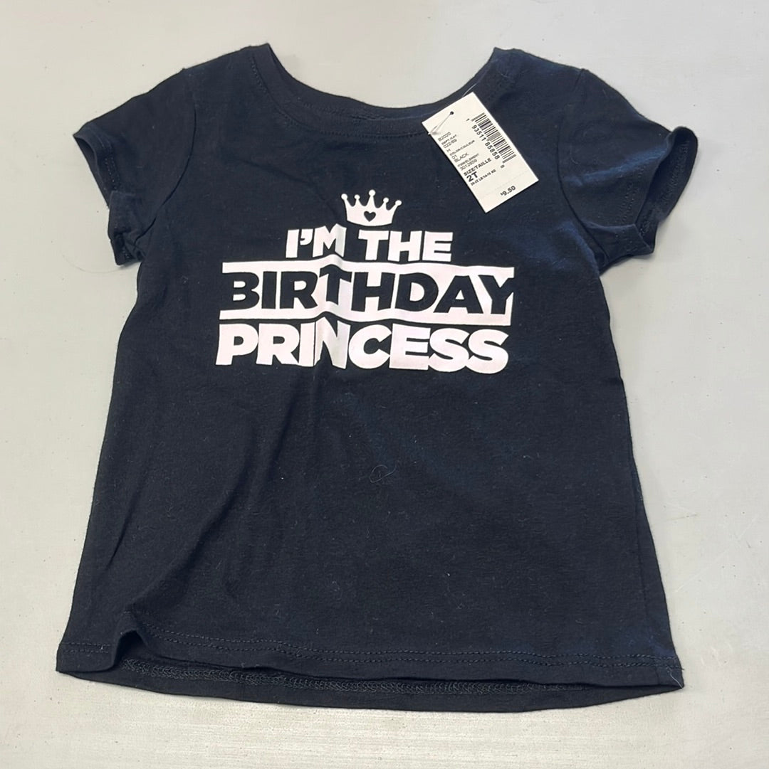 2T New Birthday Princess Tee