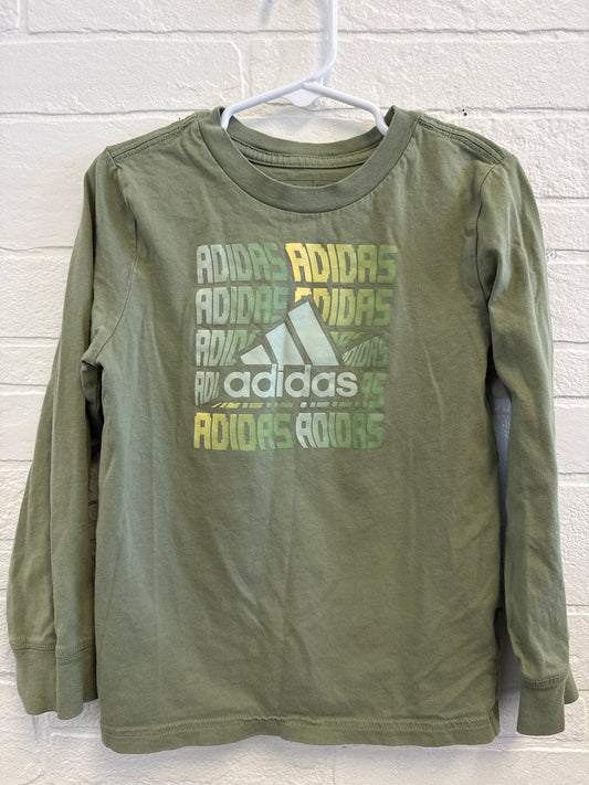 5 Adidas Green+Yellow Longsleeve