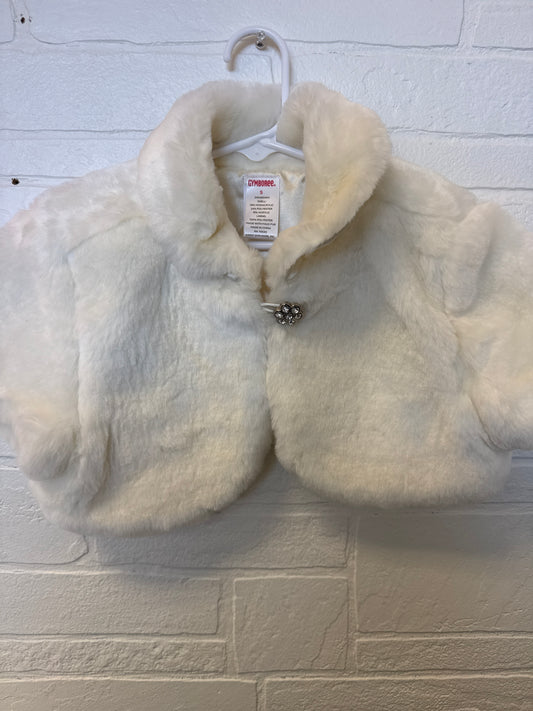 S (4/5) Gymboree Fancy Cropped Fur Jacket