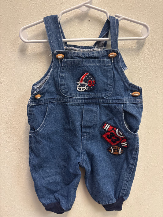 0-6m Vintage Football Overalls