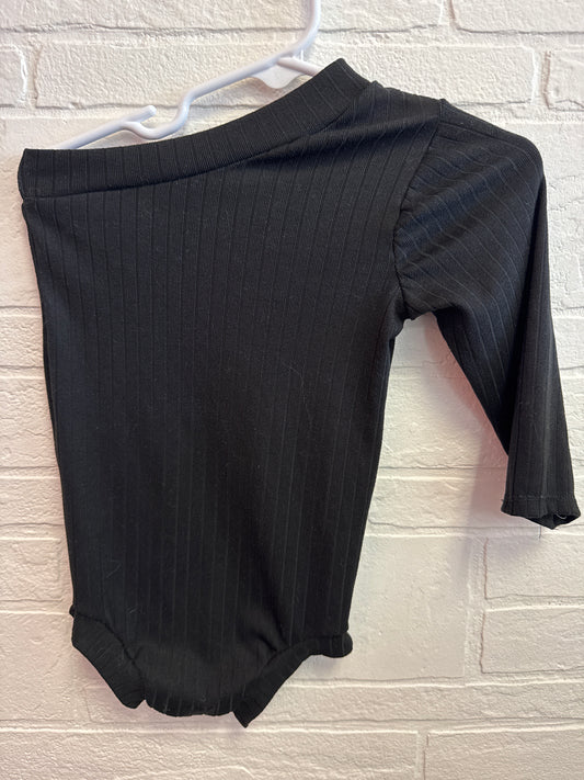 18-24m Black One Sleeve Off The Shoulder Top