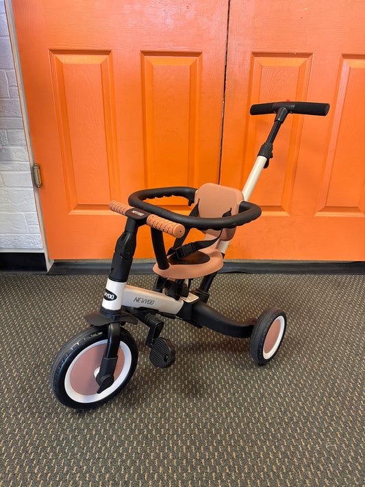 5-in-1 Toddler Tricycle with Push Handle, Converts to Balance Bike
