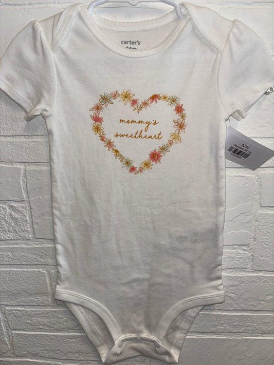 24m Mommy’s Sweatheart White Onesie