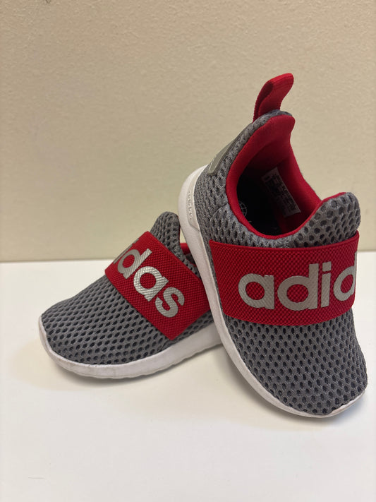 Size 5 Toddler Adidas Red Gray Shoes