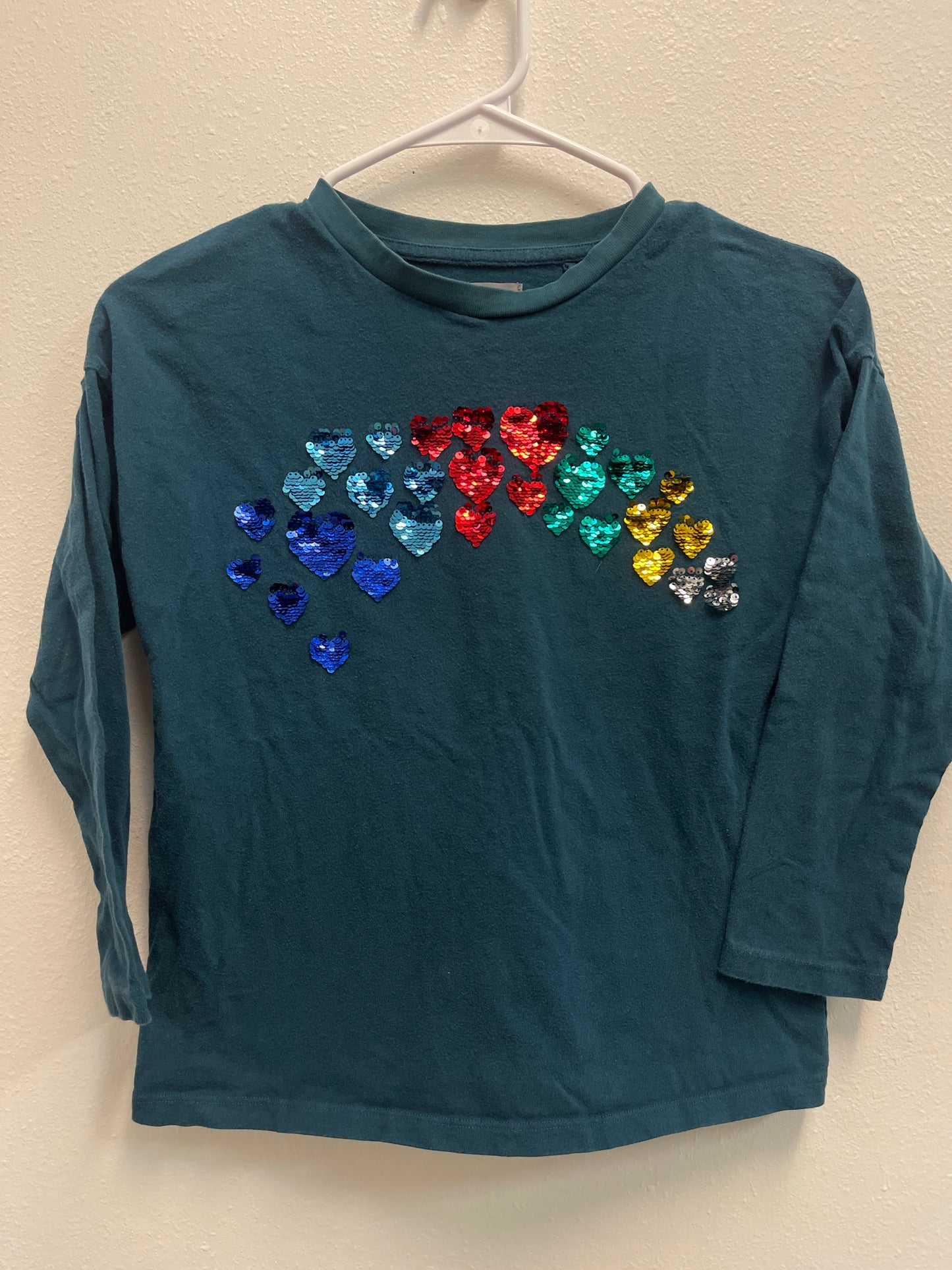 9 next Sequin Heart Long Sleeve