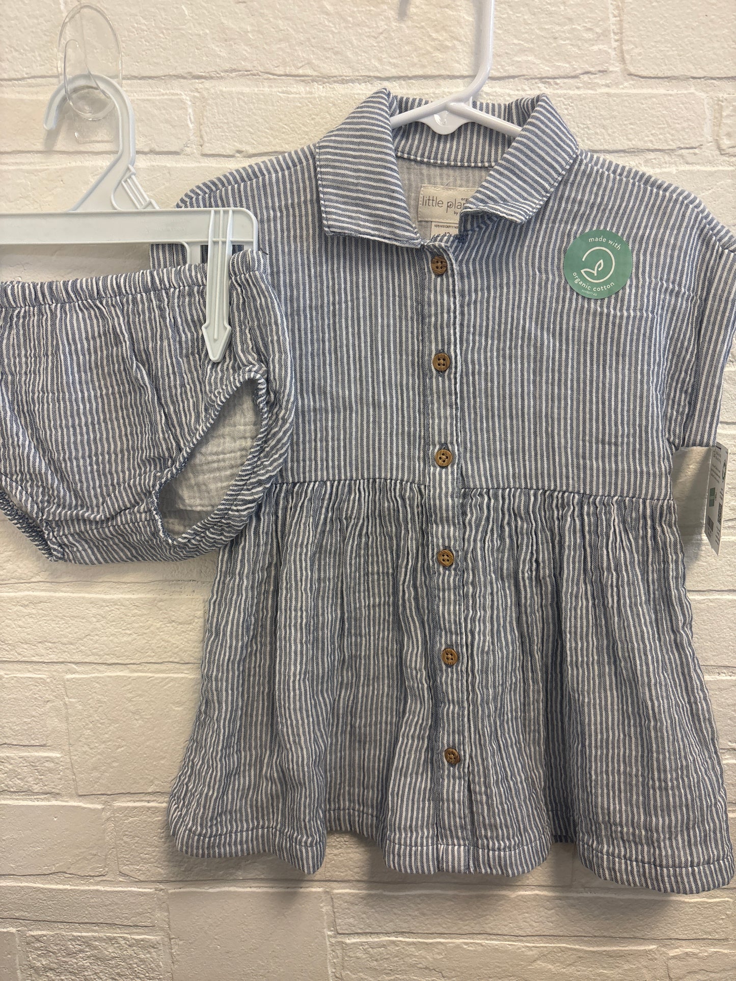12m New Little Planet Striped Dress