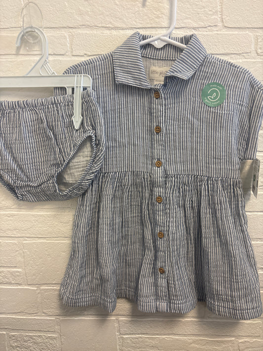 12m New Little Planet Striped Dress