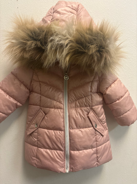 2T Michael Kors Pink Puffer Coat