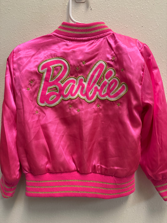 2T Barbie Pink Satin Jacket