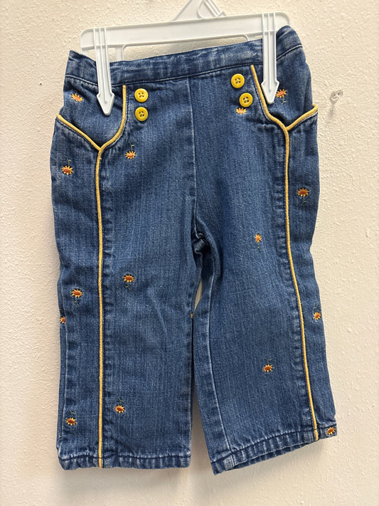 18-24m Y2K Gymboree Sunflower Jeans