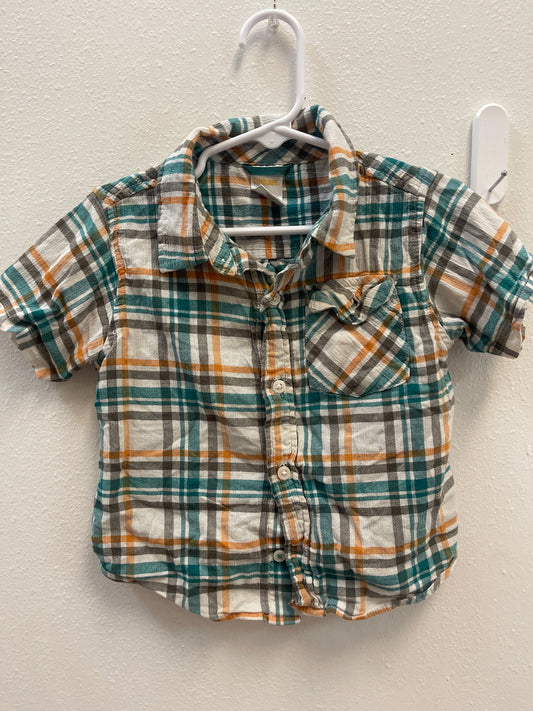 2t Gymboree Plaid Button Down
