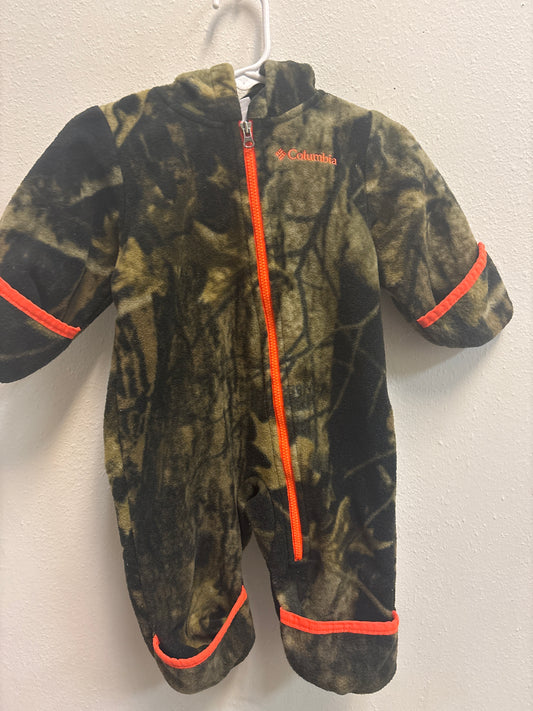 3-6m Columbia Camo Fleece Snowsuit