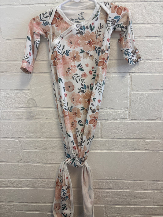 0-4m Copper Pearl Knotted Gown