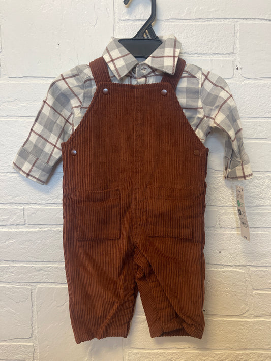 0/3m NWT Child of Mine Corduroy + Flannel Set