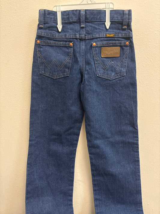 9 Wrangler Leather Patch Jeans