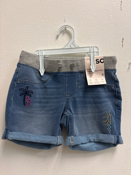 8 New So Mid Rise Jean Shorts