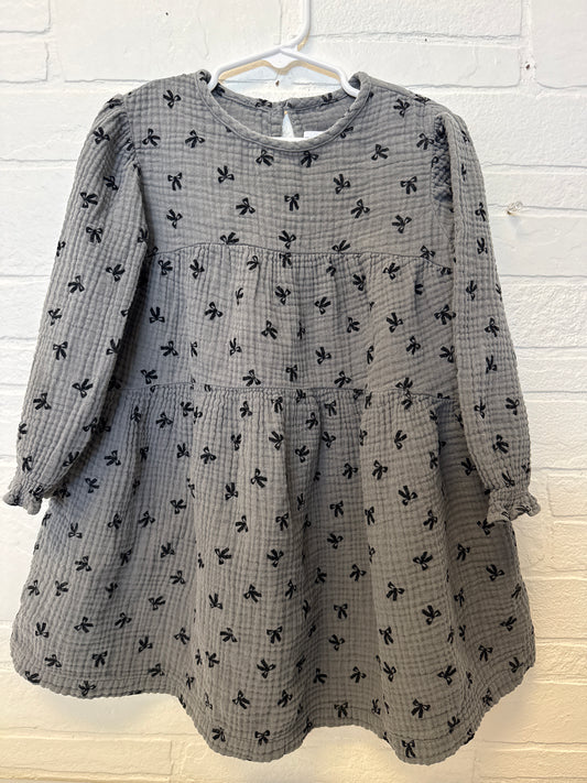 3-4 Zara Gray Guaze Dress W/Bows