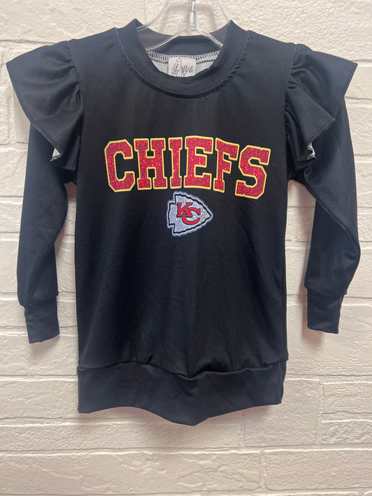 12/18m KC Black Flutter Long Sleeve Shirt