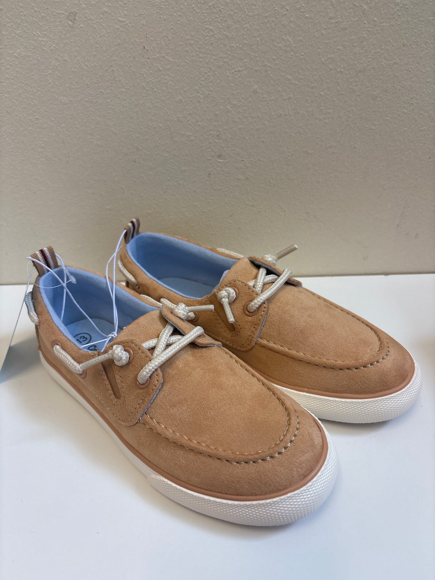 Size 13 New Tan Slip Ons