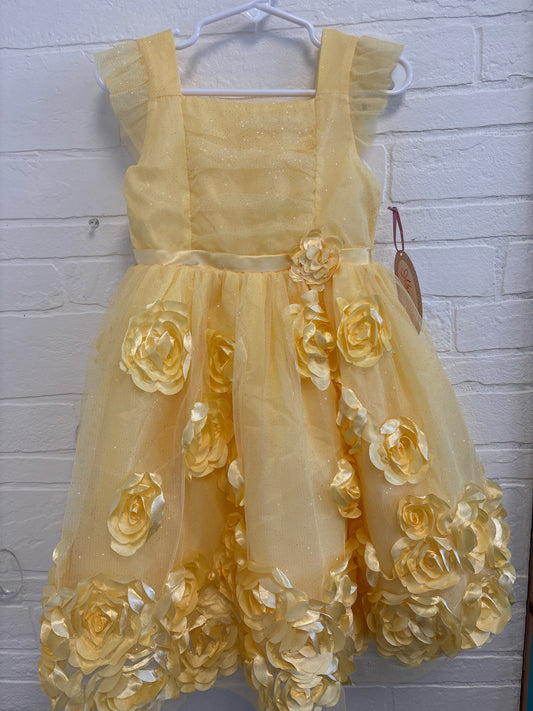 4 New Fancy Yellow Dress