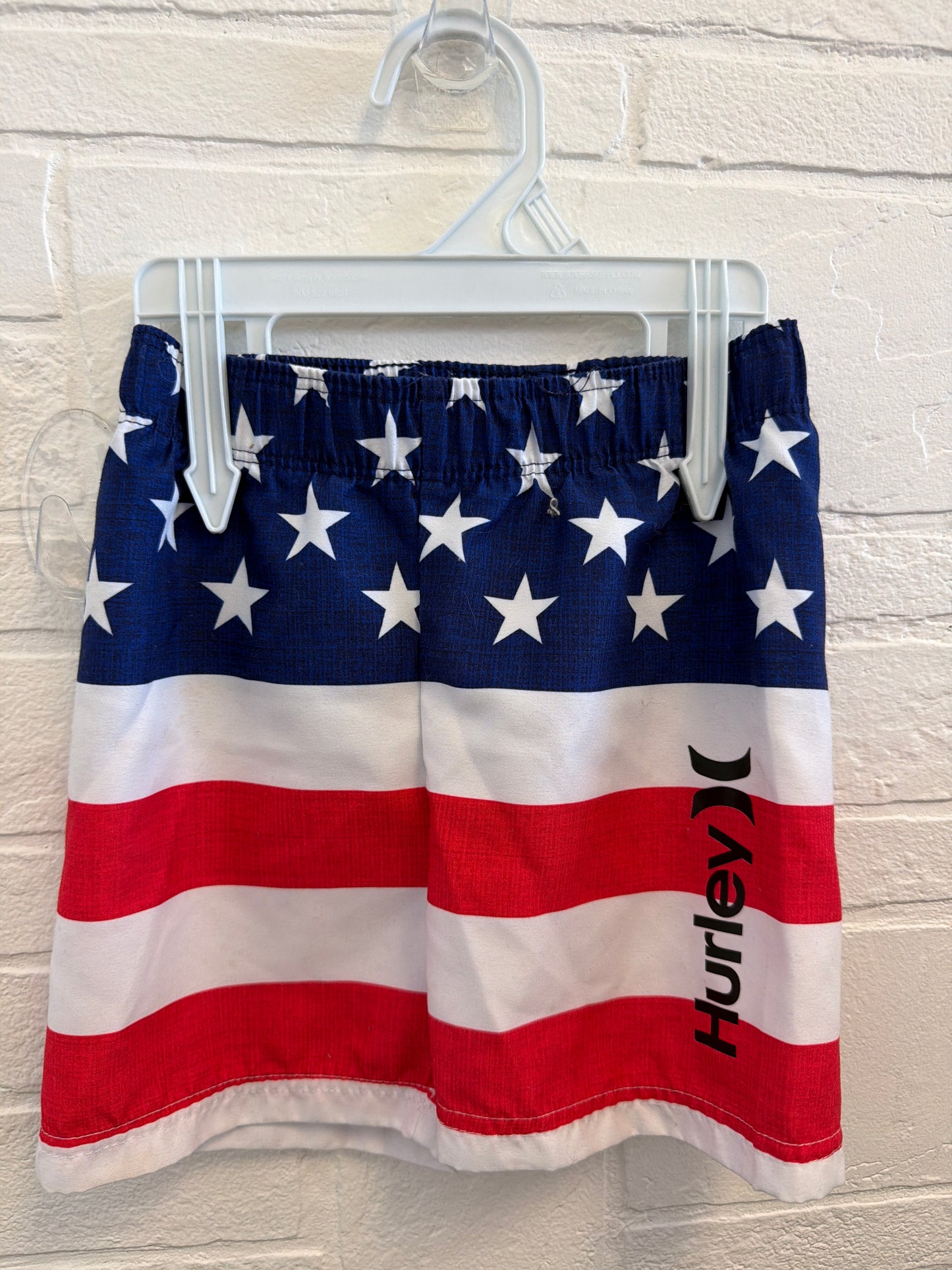 18m Hurley American Flag Swim Trunks