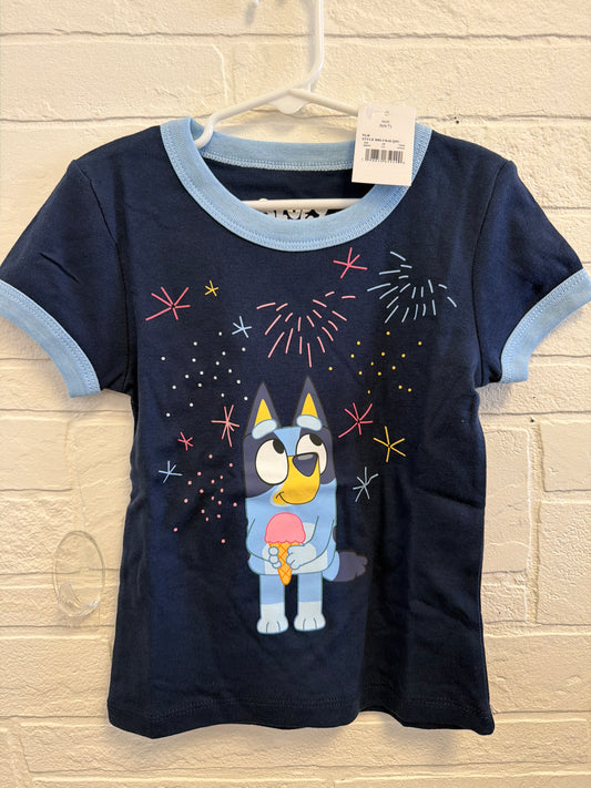 6-7 NEW BLUEY Fireworks Tee