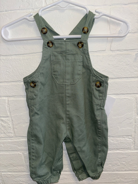 NB Green Overalls w/ Front Pocket