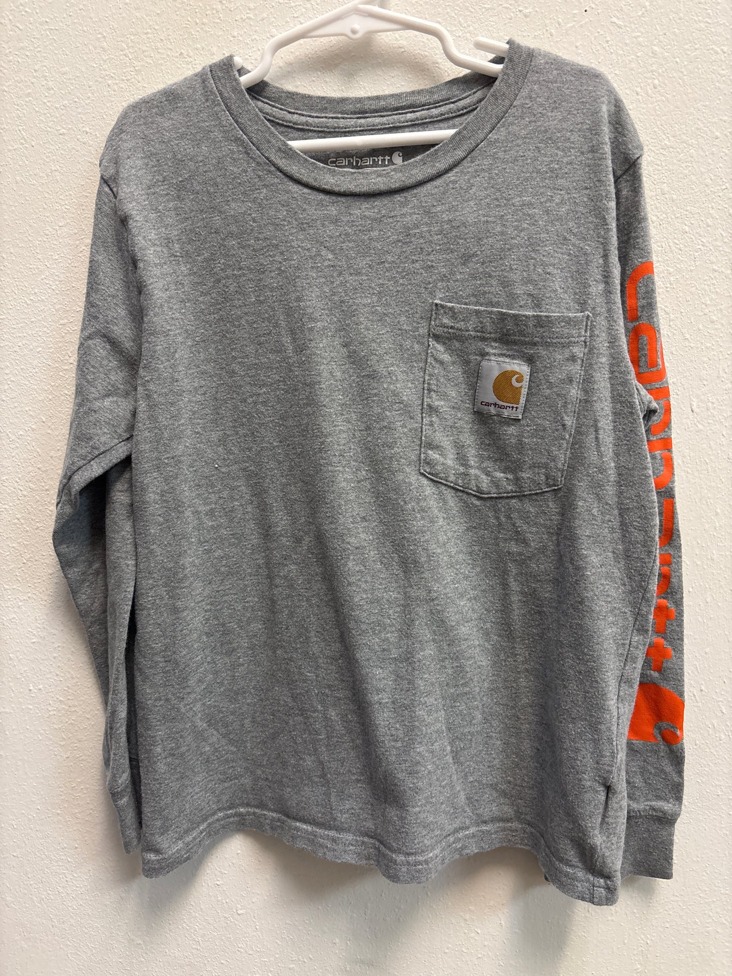 8-10 Carhartt Gray Pocket Tee