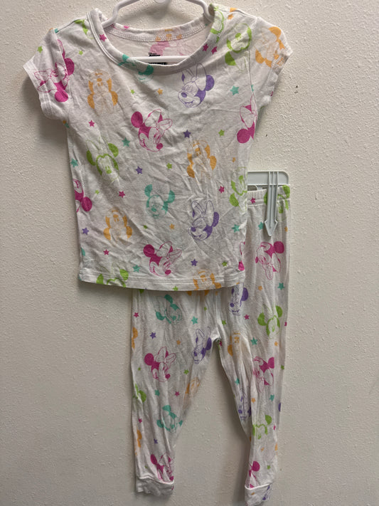 2t Minnie Mouse Bamboo Multi-Color Pajamas
