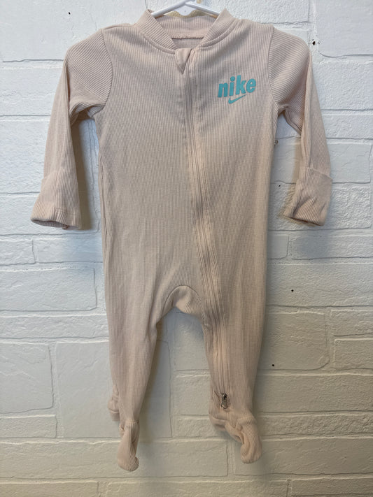 6m Nike Tan Ribbed Teal Logo Sleeper