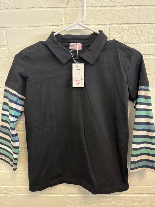 6 NEW Pete & Lucy Striped Sleeve Polo