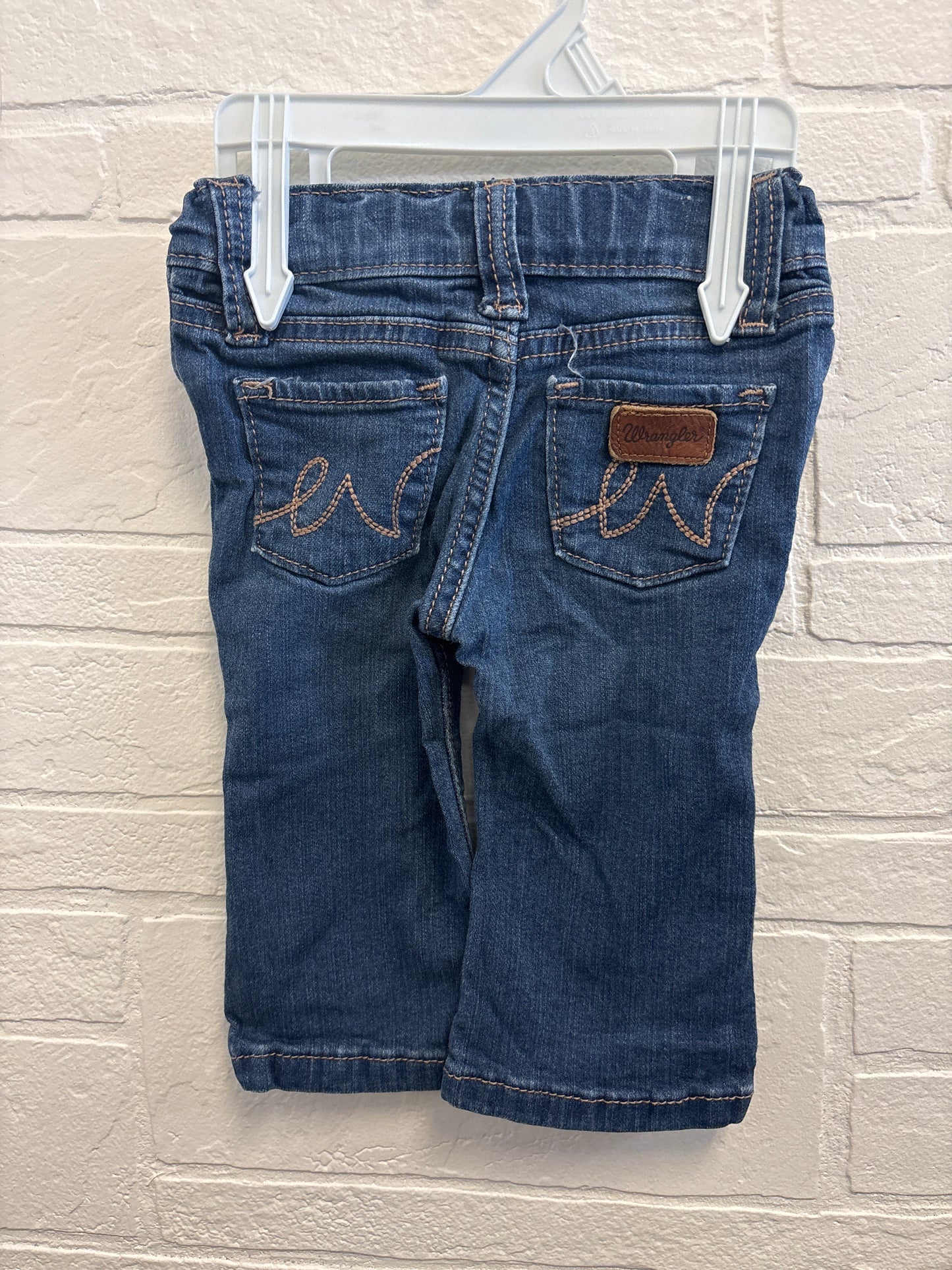 3-6m Girls Leather Patch Wranglers