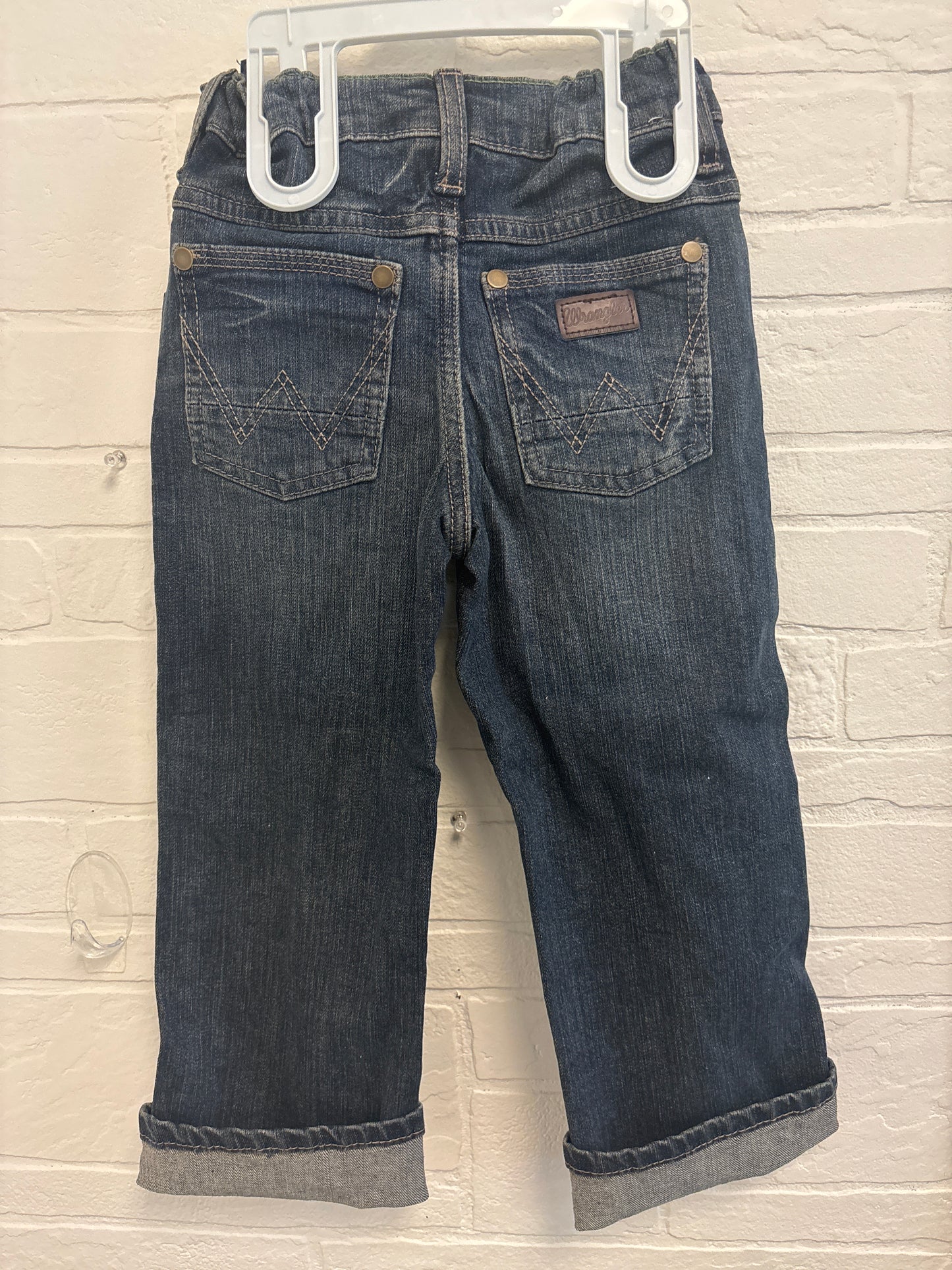 4 Wrangler Leather Patch Jeans