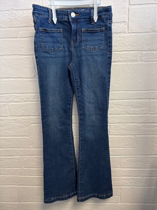 8 Levi Dark Wash Flares