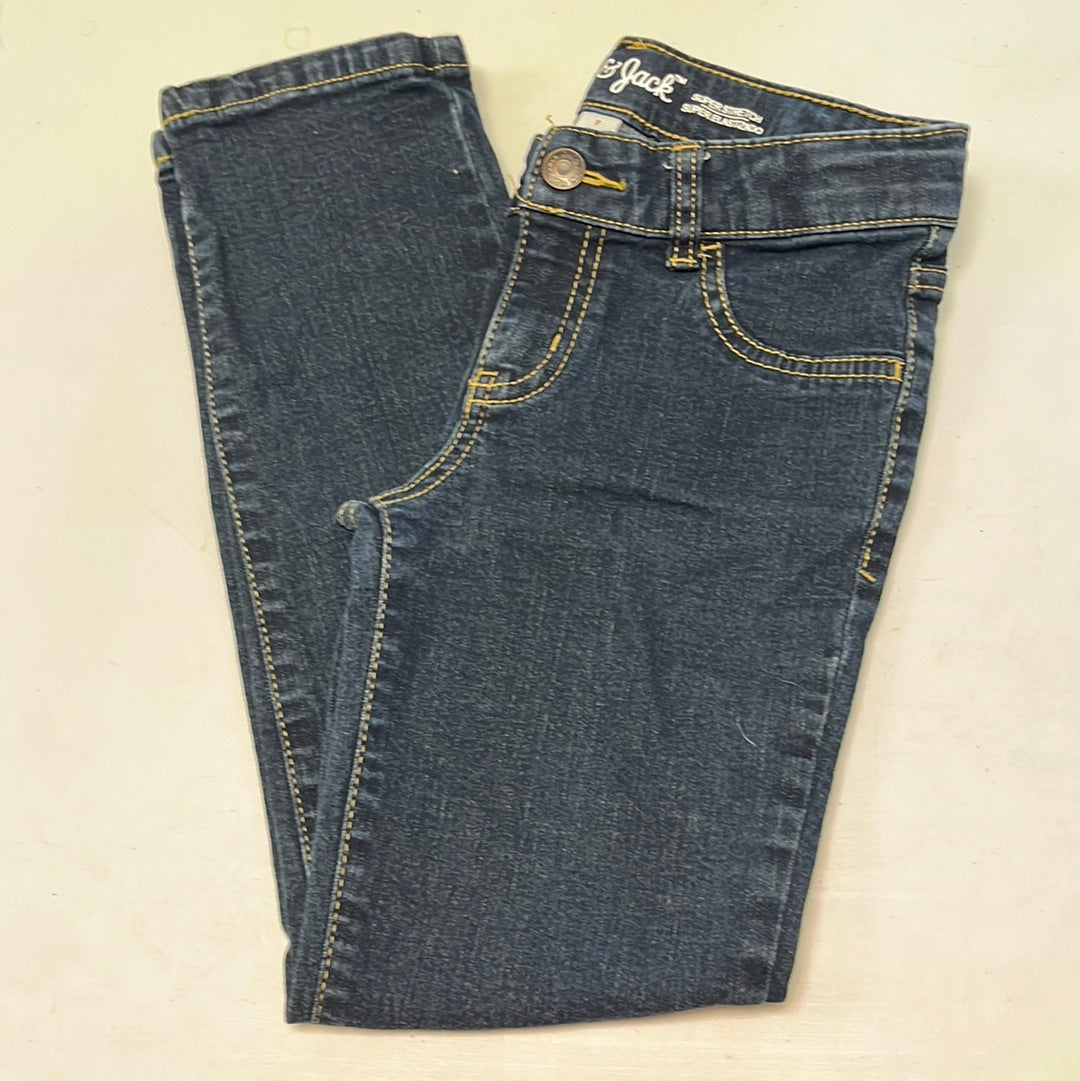 7 Girls Dark Wash Adjustable Waist Jeans
