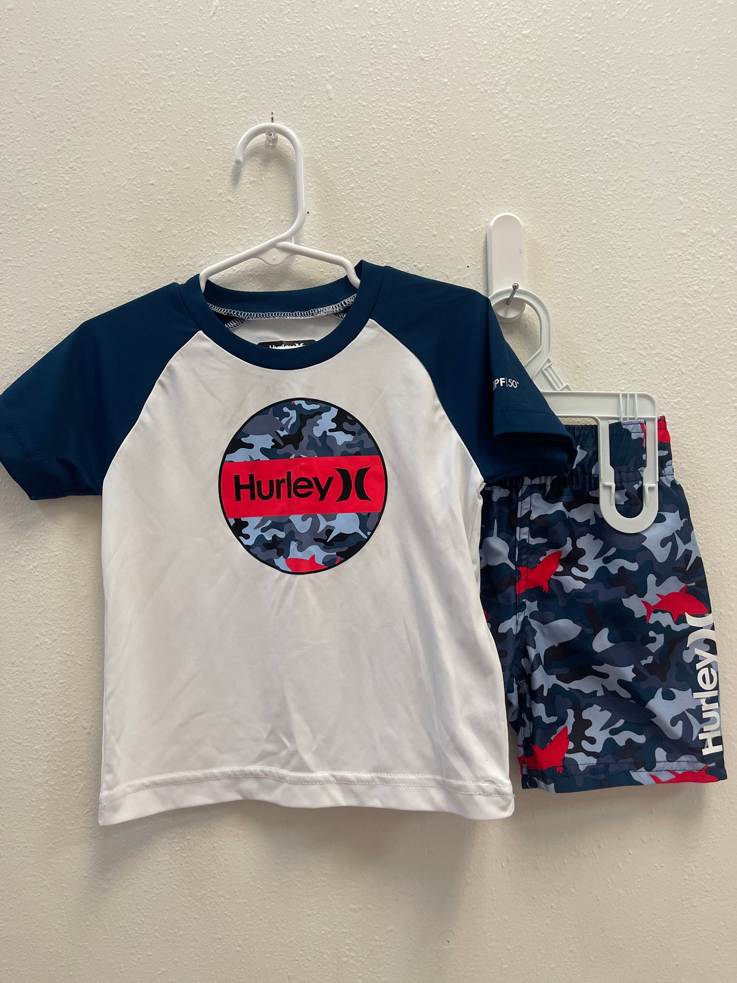 2t Hurley Camo Swim Set