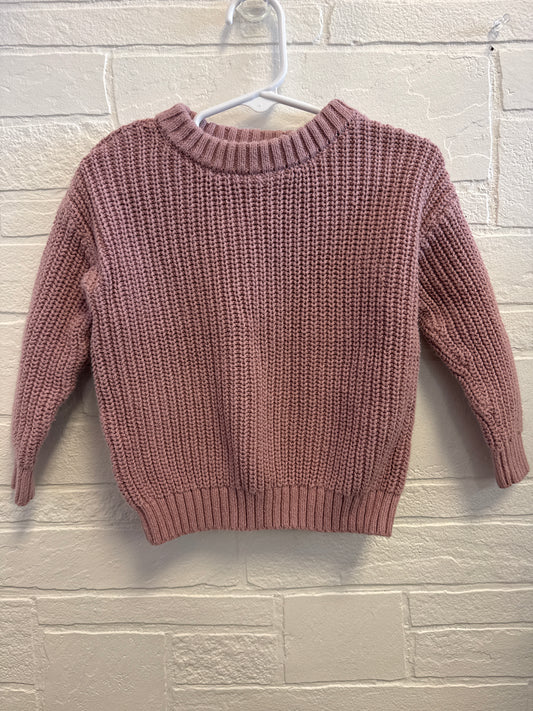 18m Little Co. Mauve Sweater