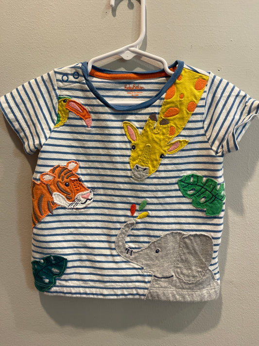 18/24m Baby Boden Zoo Stripe Tee
