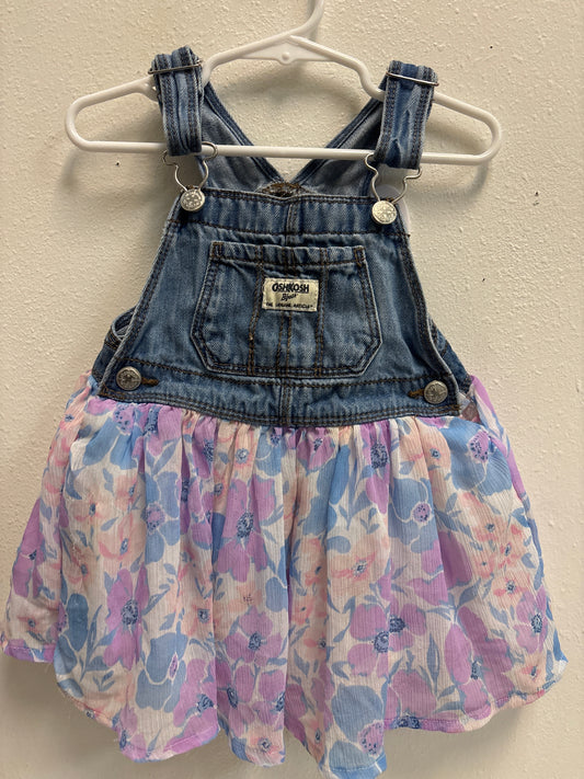 2T Osh Kosh Floral Denim Dress