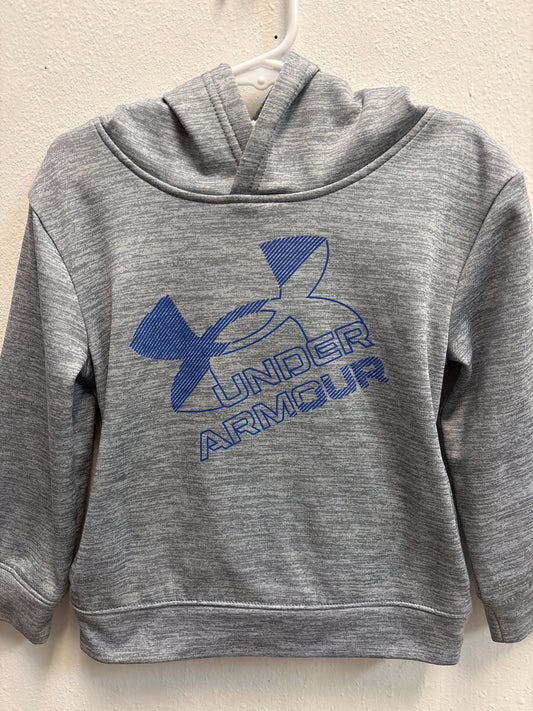 4T Gray Blue Under Armour Hoodie