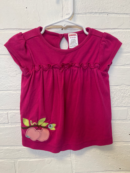 12/18m Gymboree Pink Apple Tee