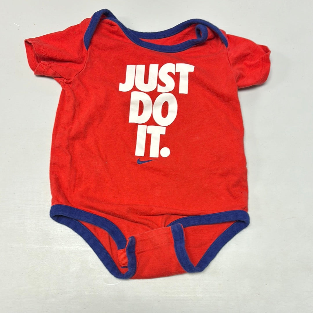 6-9m Red and Blue Nike Onesie