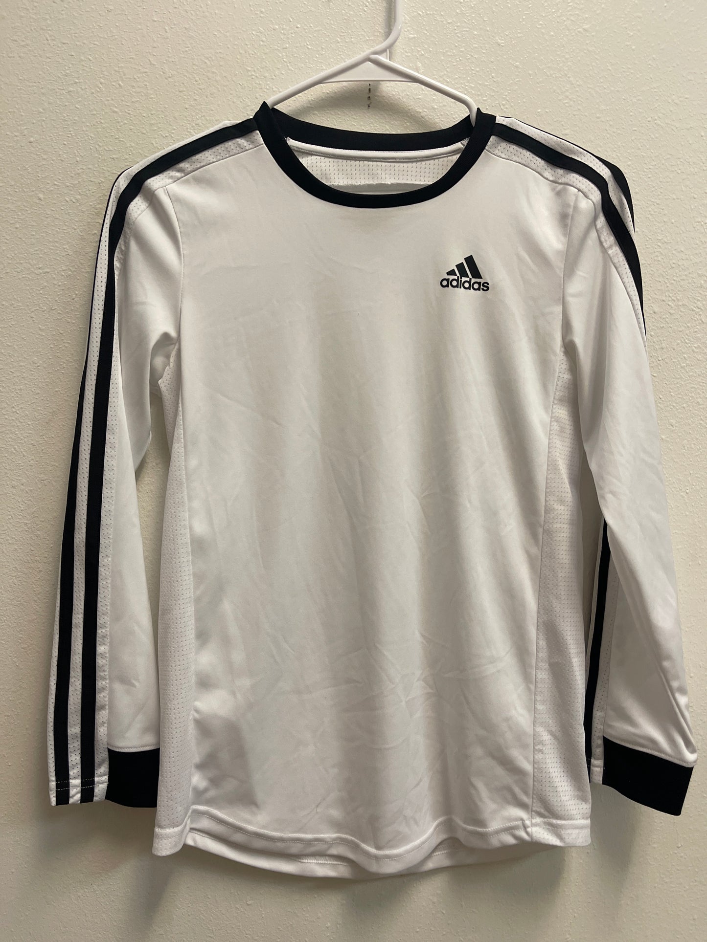 10/12 Adidas Black & White Long Sleeve