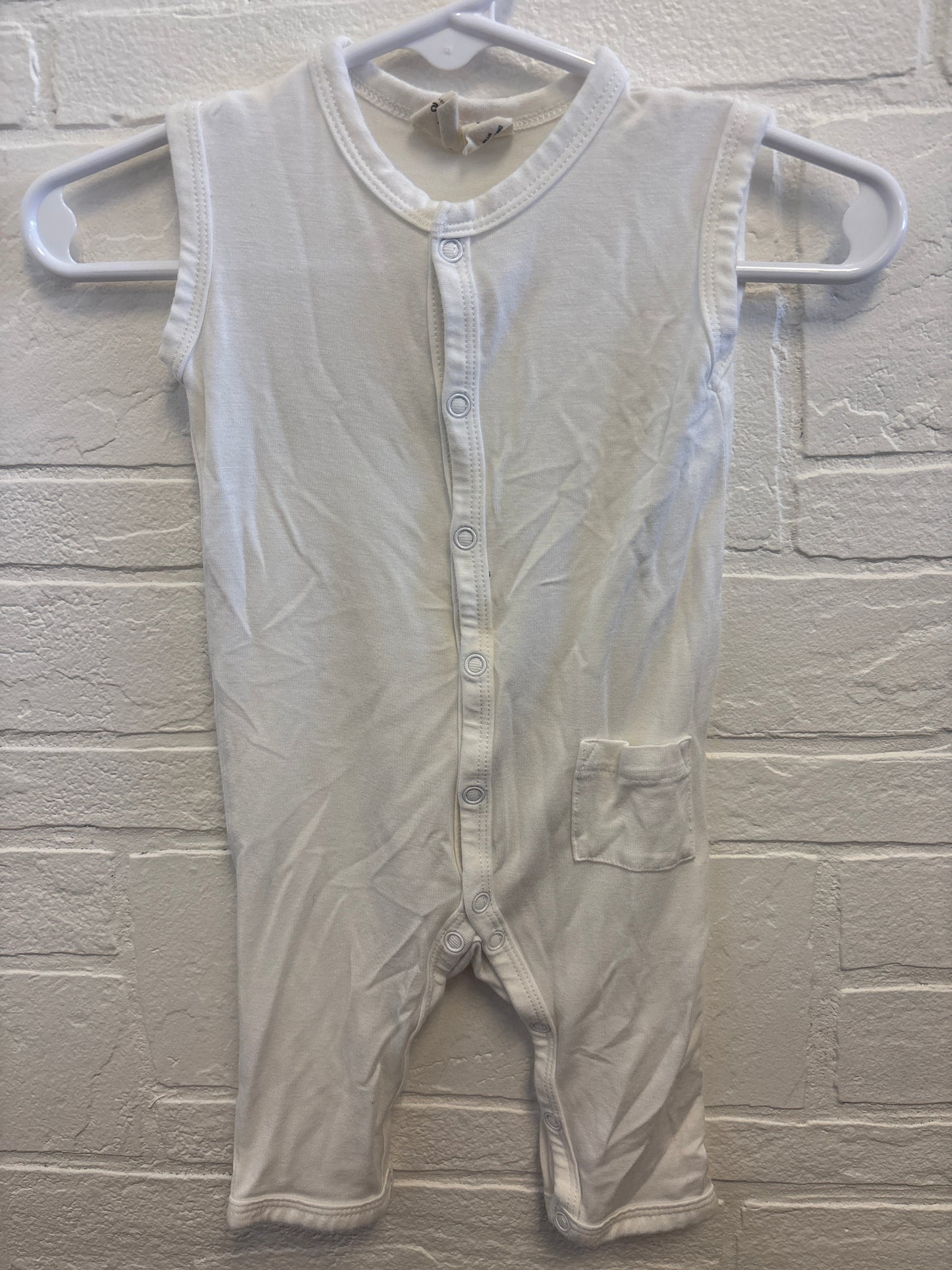 0-3m Kyte Bamboo White Romper