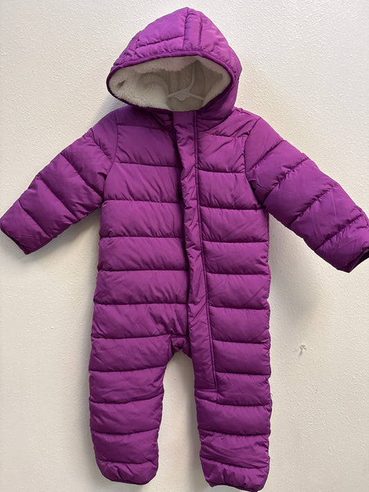 12-18m Primary Purple Snow Suit