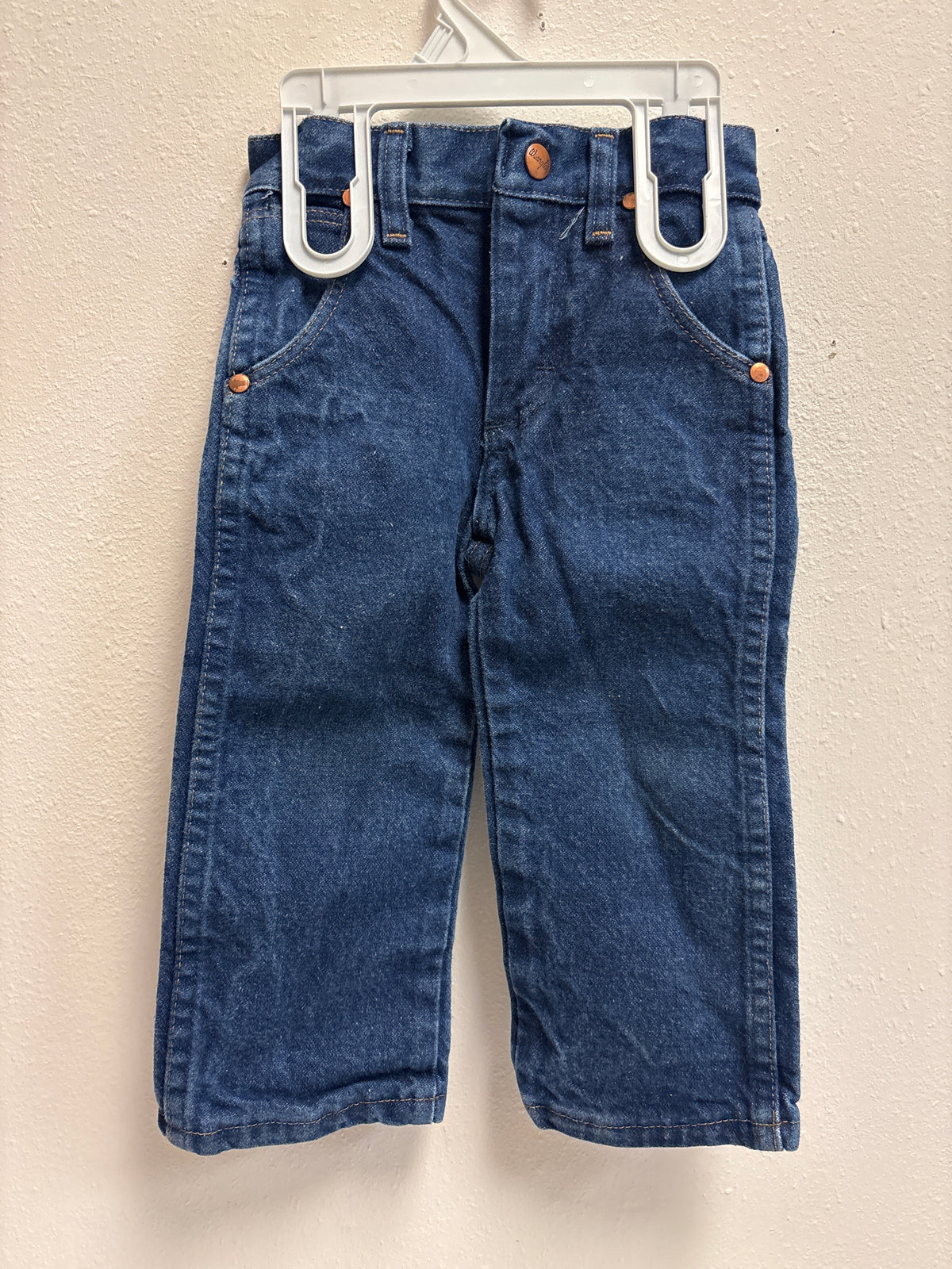 2T Slim Wrangler Leather Patch Jeans