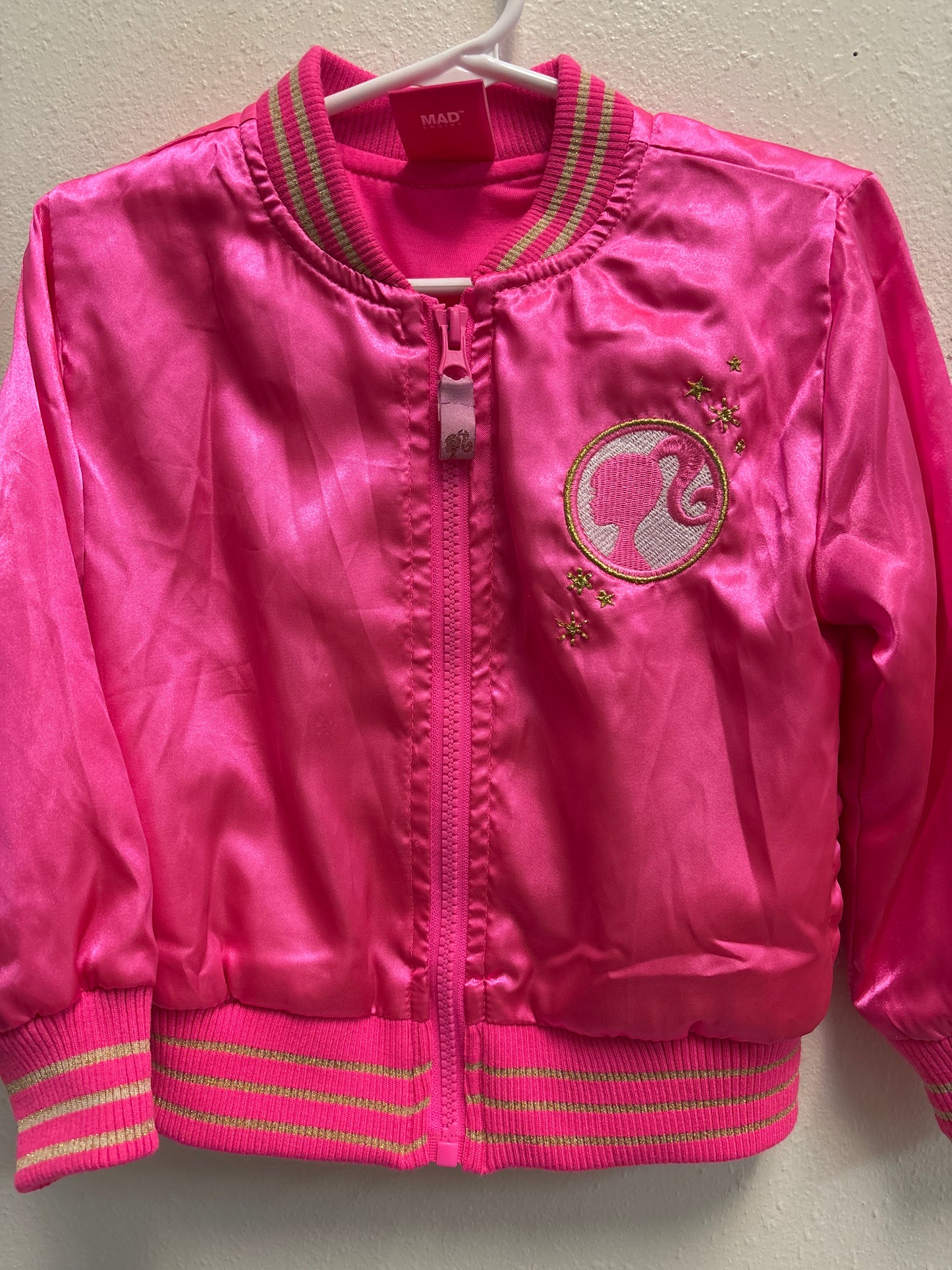 2T Barbie Pink Satin Jacket