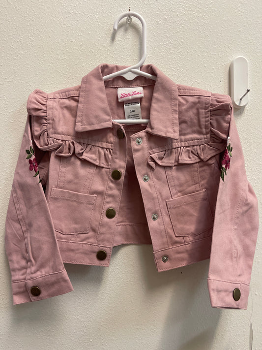 24m NEW Little Lass Pink Crop Jacket