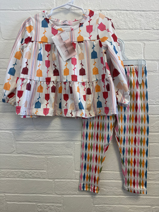 12/18m NEW Pete & Lucy Multi-Color Flower+Diamonds Set