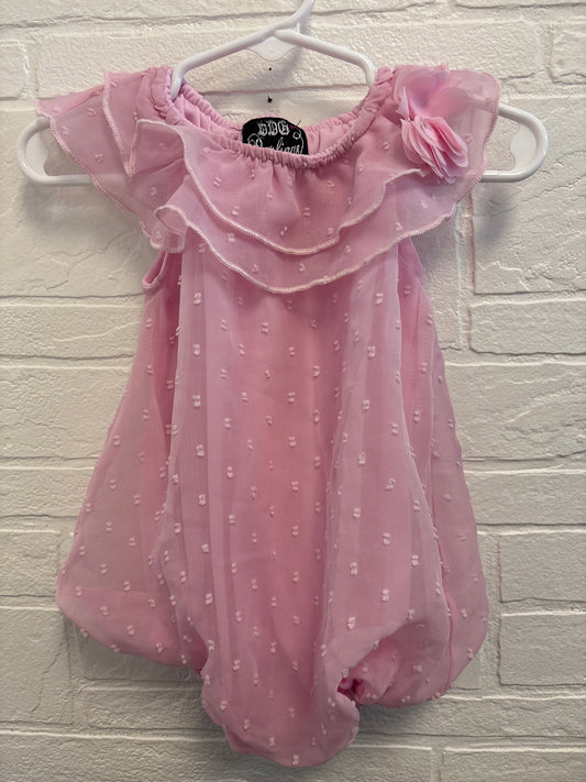 6-9m Pink Bubble Romper